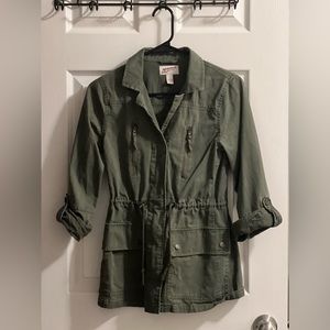 Stylish Army Green Utility Jacket